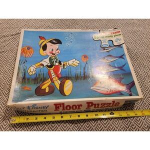 Vintage 1968 Pinocchio Floor Puzzle- Complete- By Jaymar